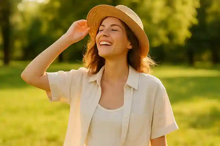 Lightweight cotton and linen outfits showing the best fabrics for hot weather, keeping cool and stylish in summer.