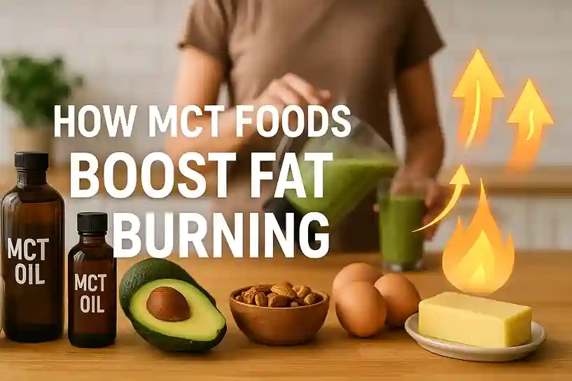 MCT Foods for Weight Loss like coconut oil and avocados boosting fat burning and metabolism