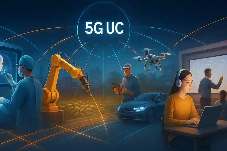 Industries transformed by what is 5G UC, connecting healthcare, manufacturing, and smart technology