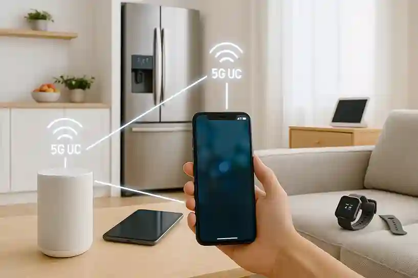 Smart home devices connected through fast and seamless 5G UC network technology